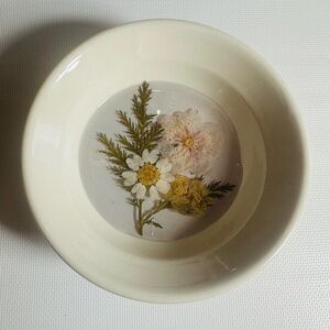 Hand Crafted Floral Resin Trinket Dish